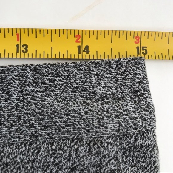 Alfred Dunner Flat Front Elastic Back Marled Knit Gray Pants Women Size 10 - Picture 4 of 9